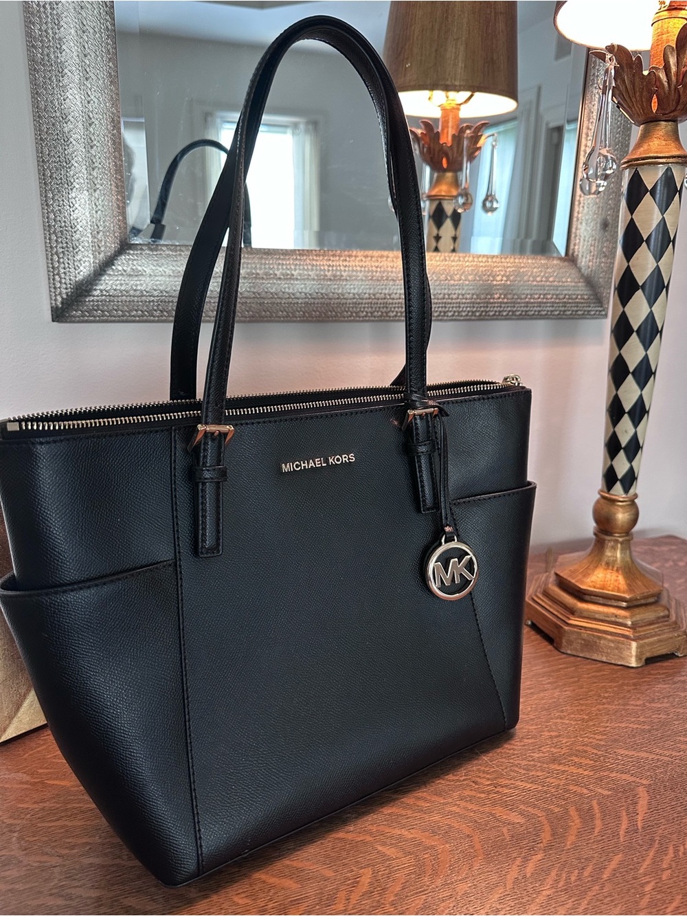 Michael Kors Bag - Black with Gold Hardware